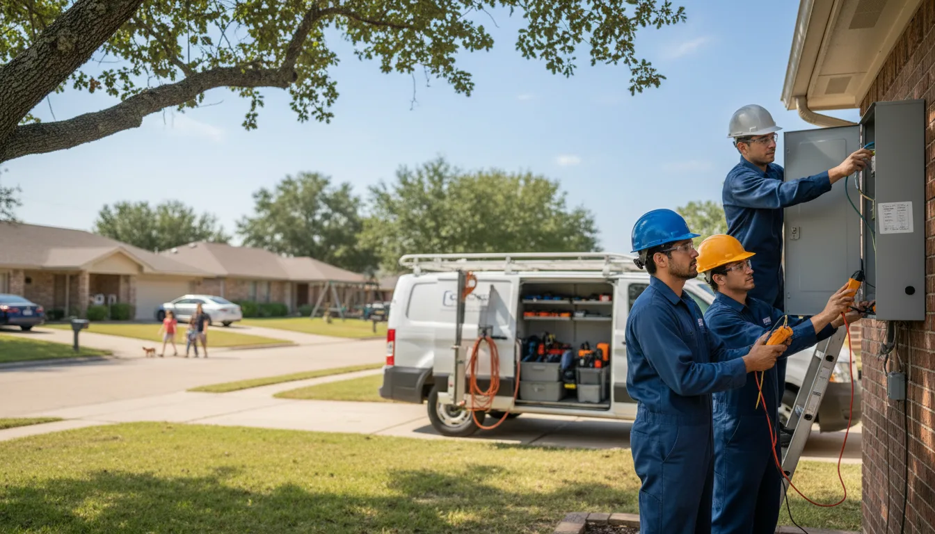 Certified electrician providing emergency electrical services in Oak Ridge, LA